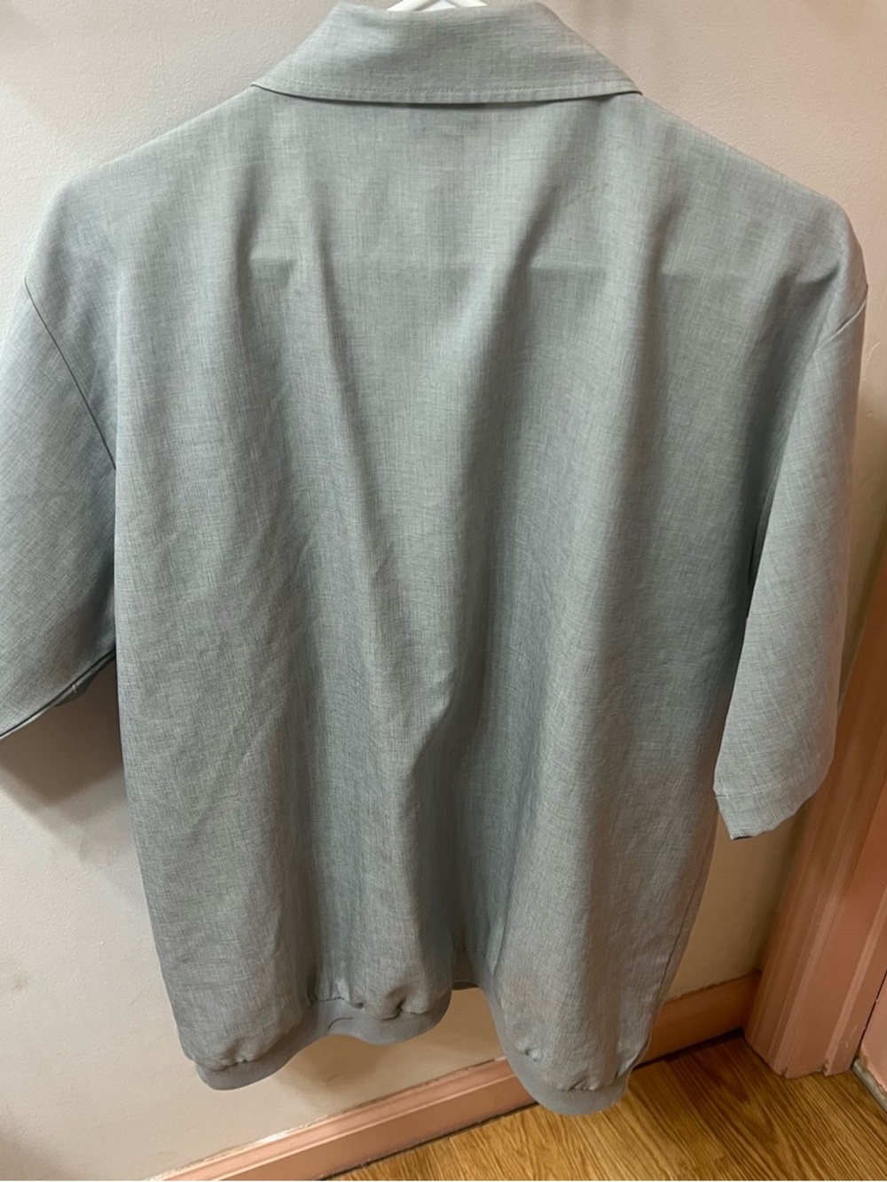 Vintage 1970's Lion's Den Zip Front Banded Bowling Style Shirt - Picture 2 of 3
